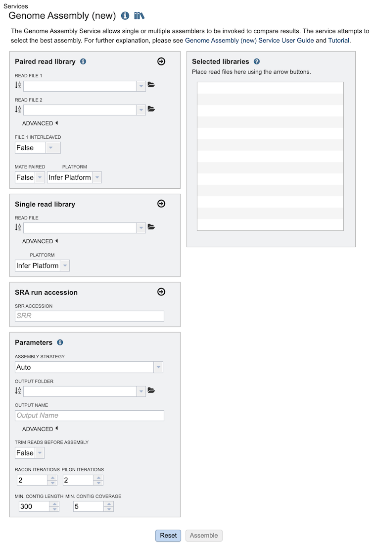 Assembly Input Form