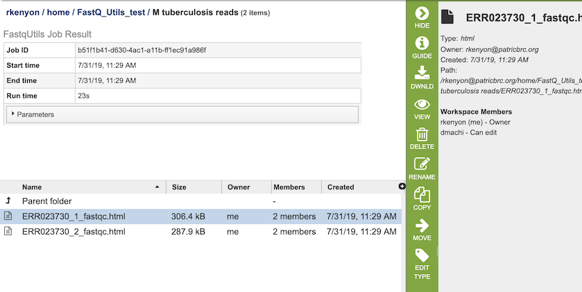 Fastq Utilities FastQC Output Files