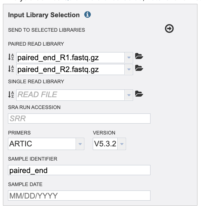 An image of two paired reads in the paired read submission box.
