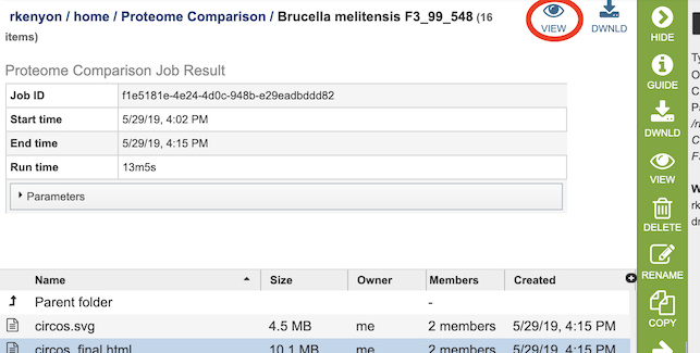 Proteome Comparison Service View Icon