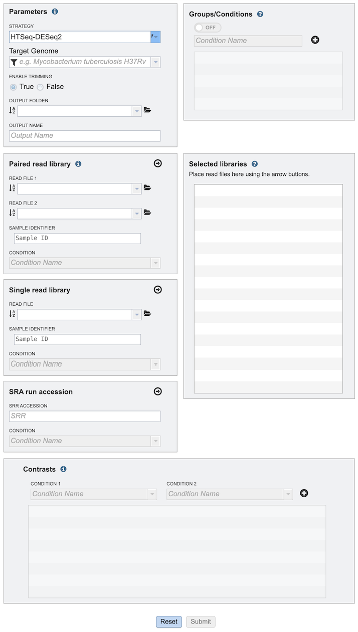 RNA-Seq Analysis Input Form